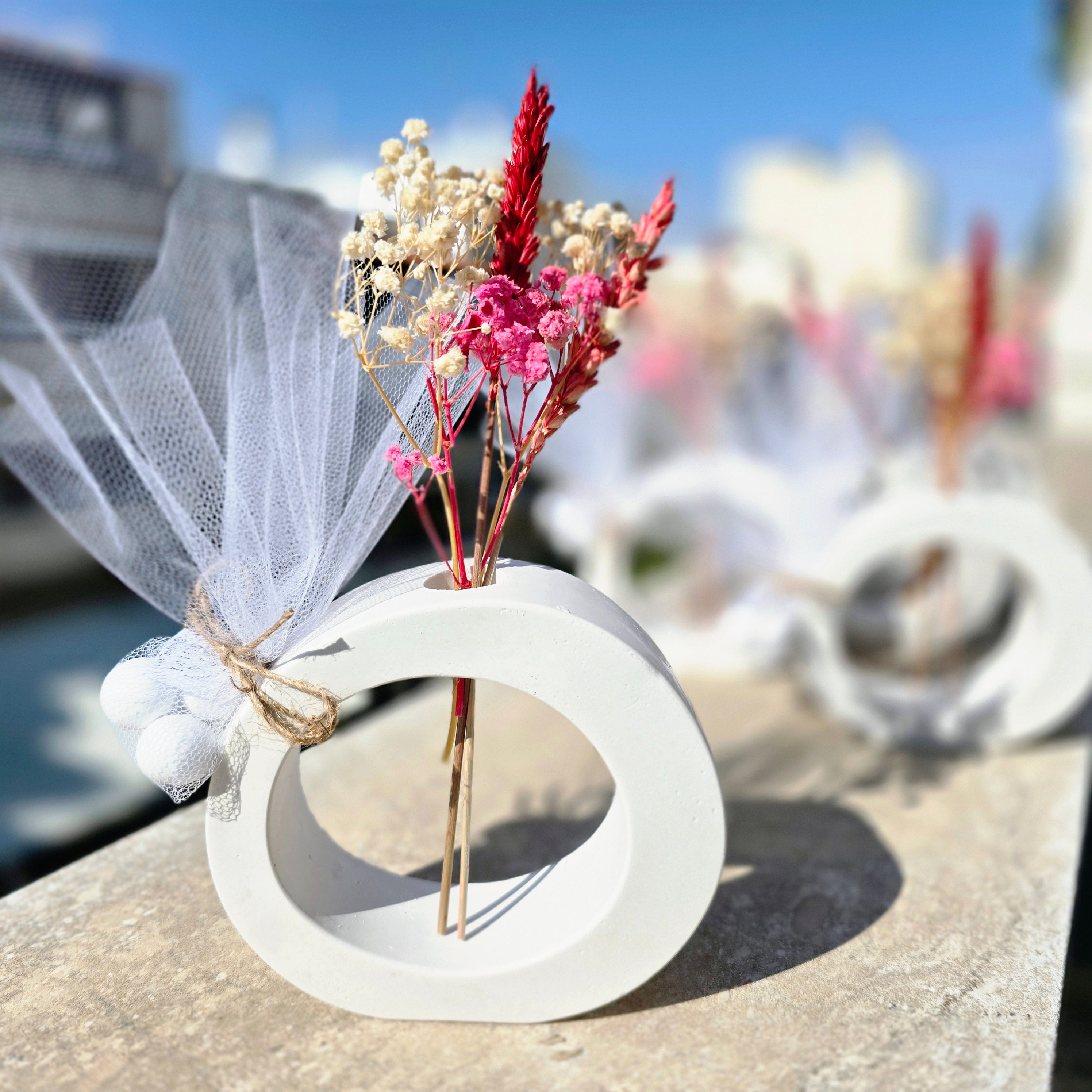 Μπομπονιέρα οβάλ βάζο