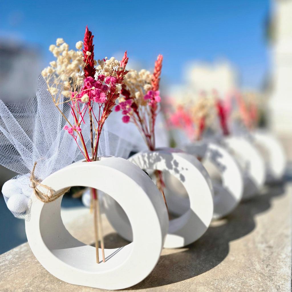 Μπομπονιέρα οβάλ βάζο