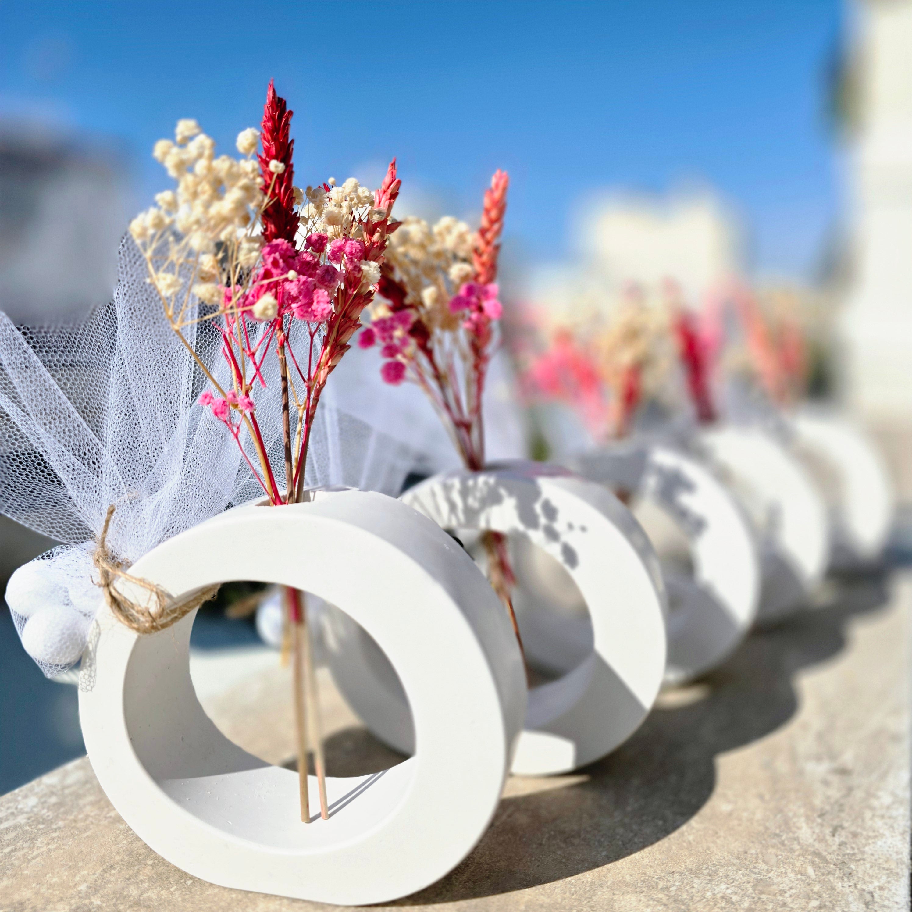 Μπομπονιέρα οβάλ βάζο