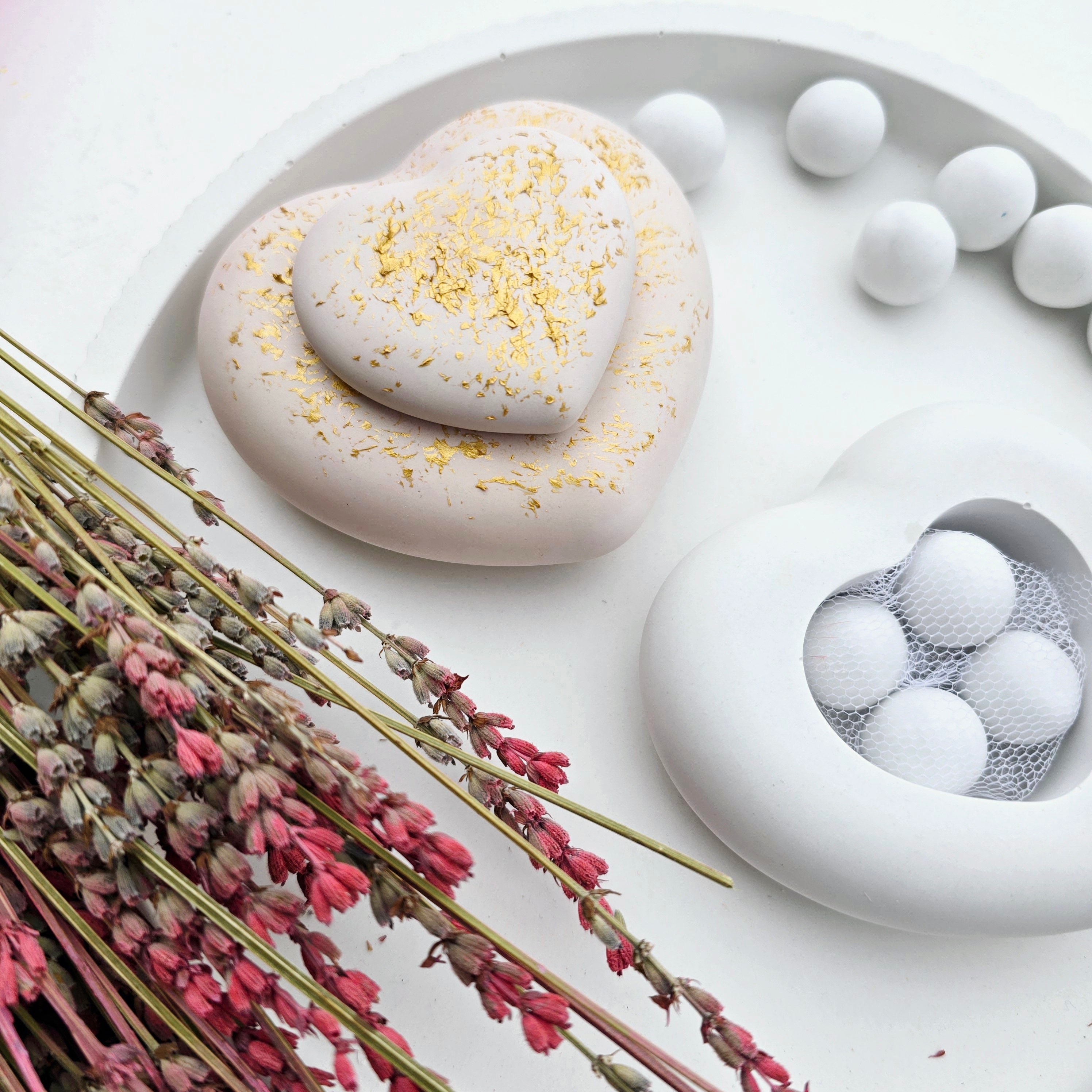 Μπομπονιέρα καρδιά μπιζουτιέρα