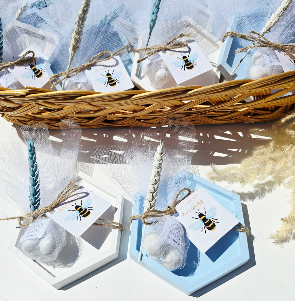 Μπομπονιέρα πολύγωνο σουβέρ