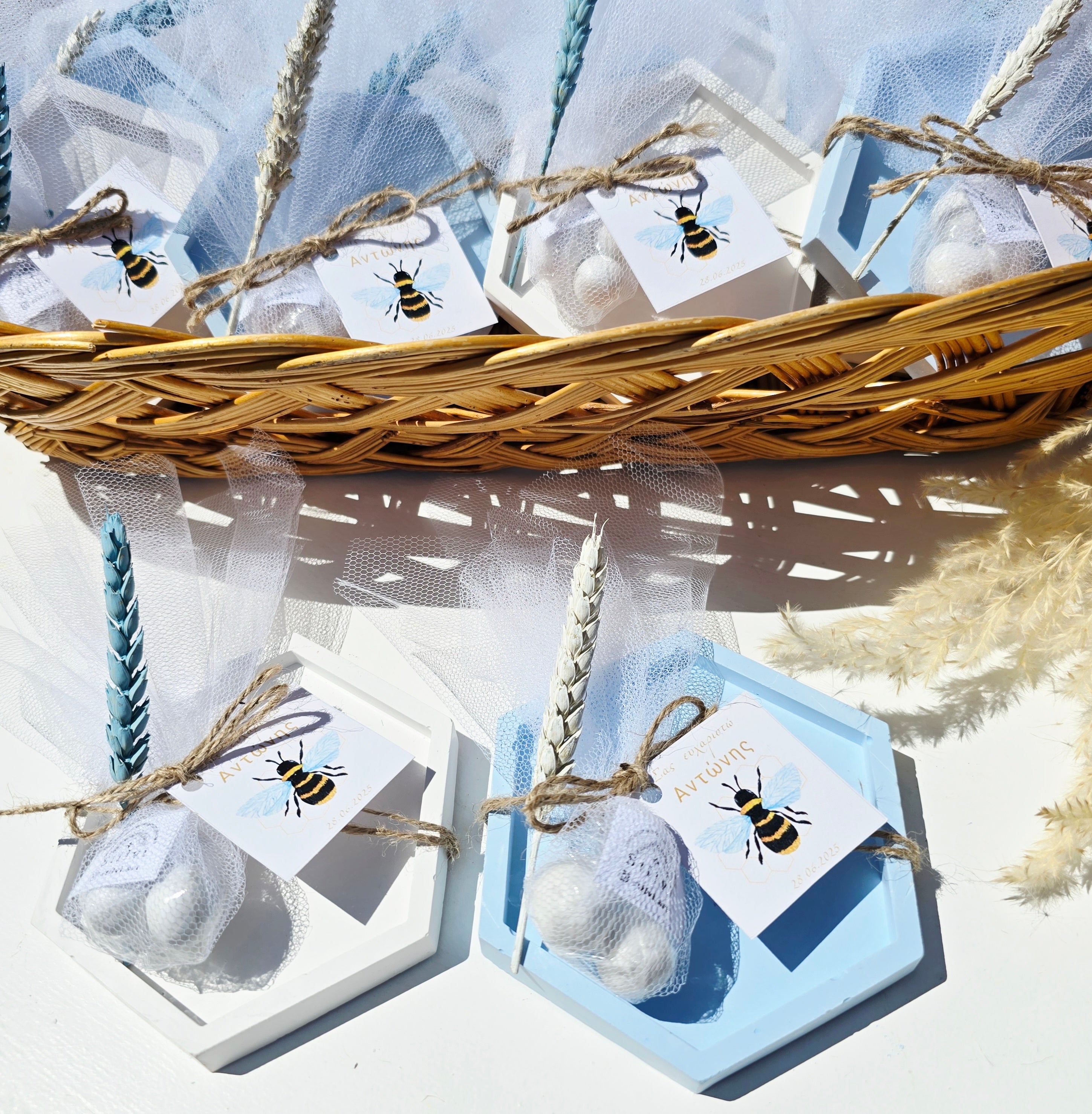 Μπομπονιέρα πολύγωνο σουβέρ