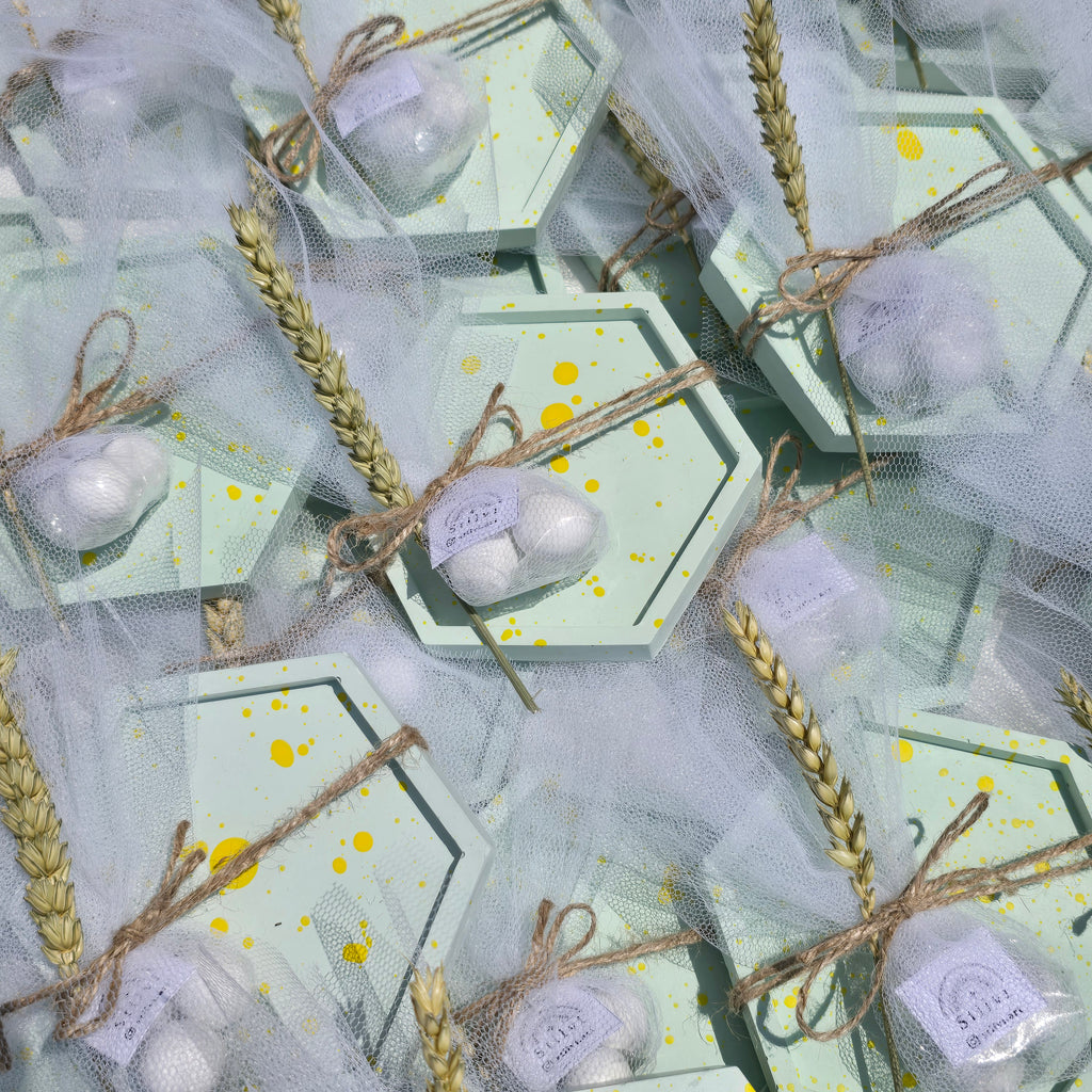 Μπομπονιέρα πολύγωνο σουβέρ