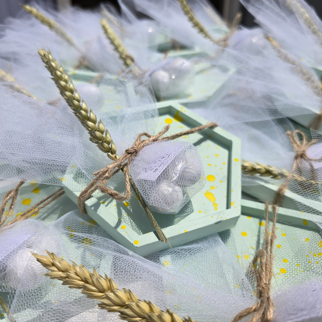 Μπομπονιέρα πολύγωνο σουβέρ