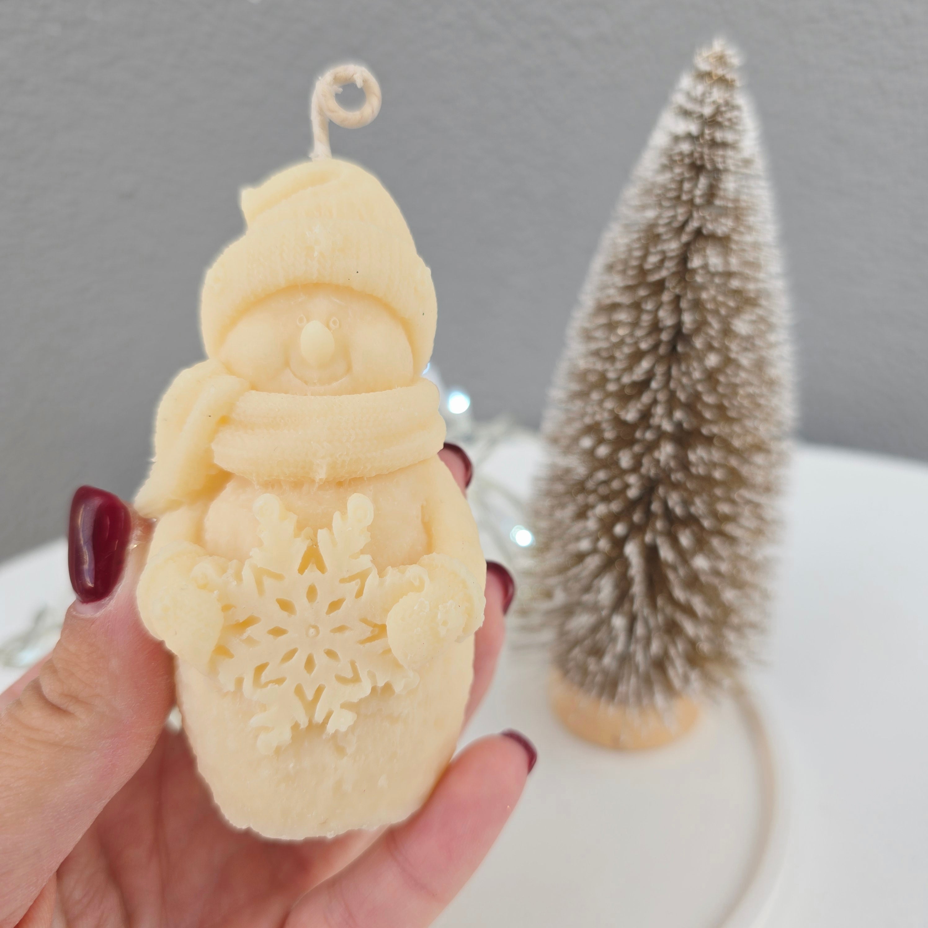 Χιονάνθρωπος κερί