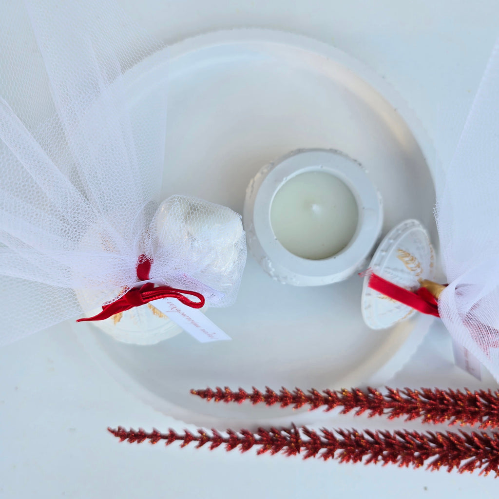 Μπομπονιέρα χριστουγεννιάτικη αρωματική μπάλα γκι