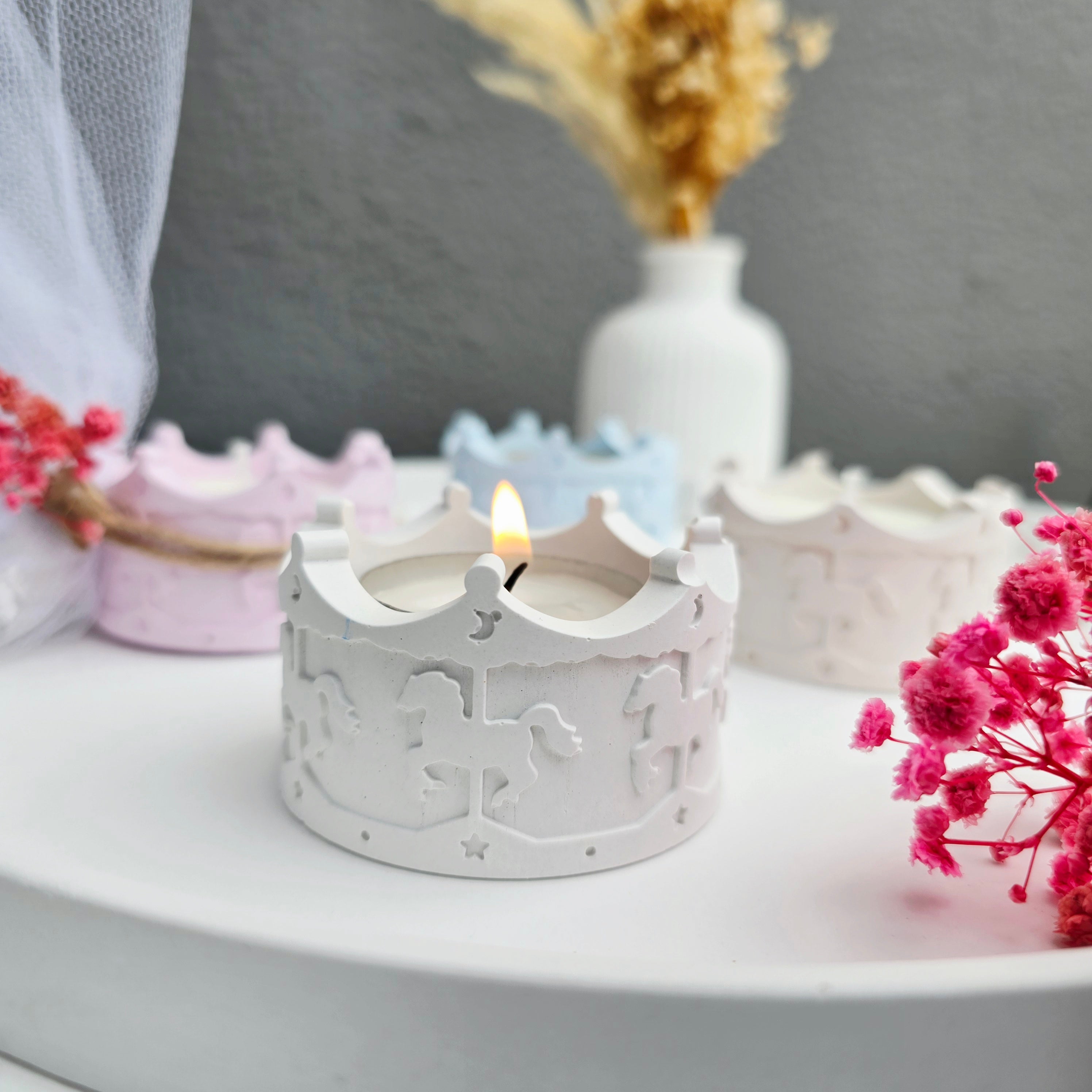 Μπομπονιέρα μίνι καρουζέλ