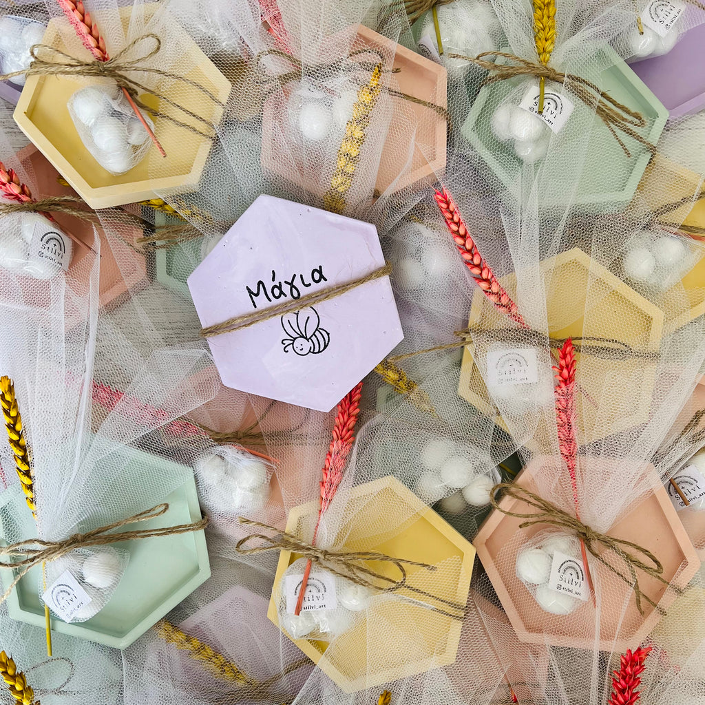 Μπομπονιέρα πολύγωνο σουβέρ